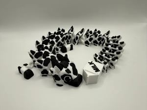 Cow-print flexi dragon