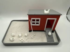 Chicken Coop Zen Garden